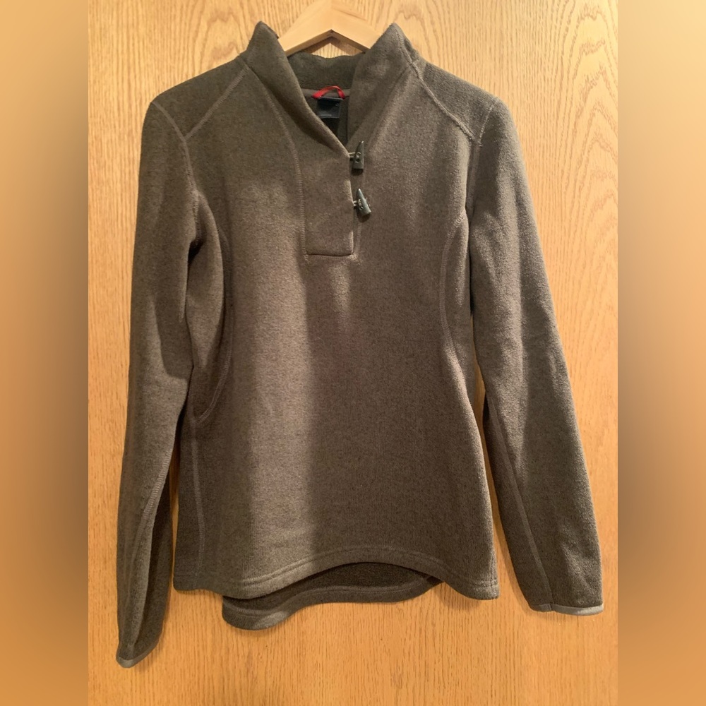 The North Face Brown Toggle Button Pullover Sweat… - image 1